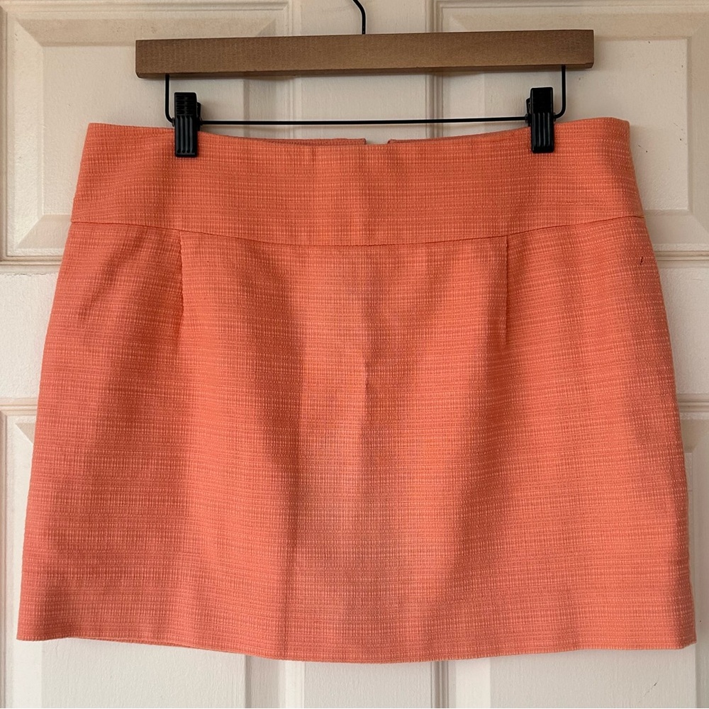 J. Crew Factory Women’s Textured Mini Skirt Lined Size 10‎